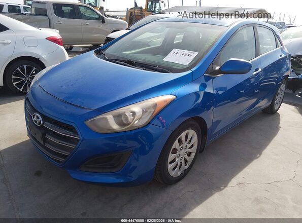 KMHD35LH7HU382552 2017 HYUNDAI ELANTRA GT Синий Передняя левая четверть
