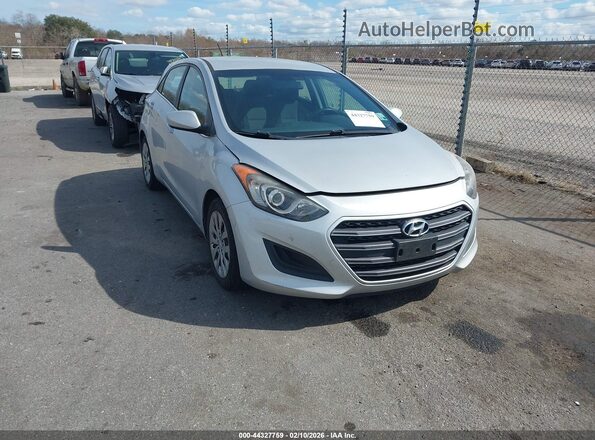 KMHD35LH8HU363783 2017 HYUNDAI ELANTRA GT Серебряный Передняя правая четверть