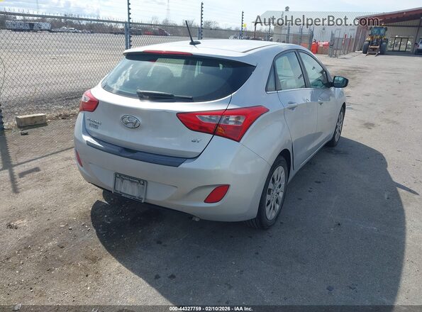 KMHD35LH8HU363783 2017 HYUNDAI ELANTRA GT Серебряный Задняя правая четверть