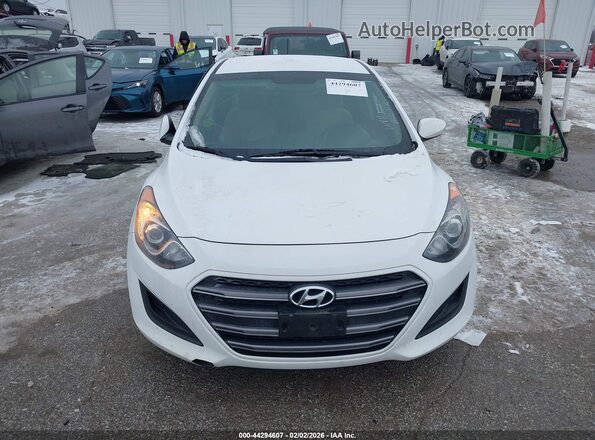 KMHD35LH9GU327020 2016 HYUNDAI ELANTRA GT White Widok zestawu wskaźników