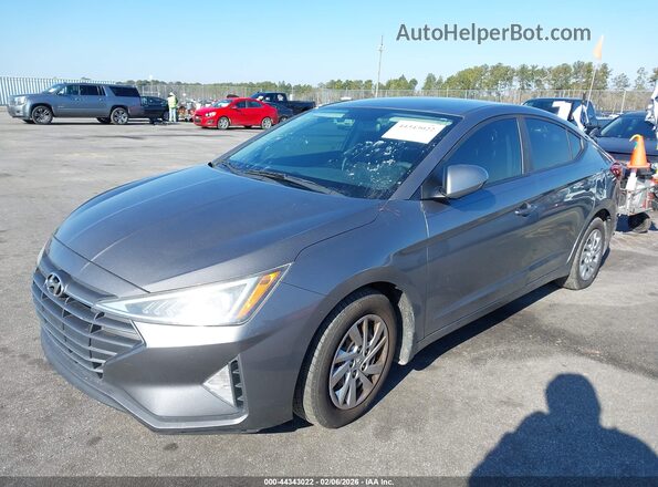 KMHD74LF4KU868675 2019 HYUNDAI ELANTRA Gray Vista tres cuartos delantera izquierda