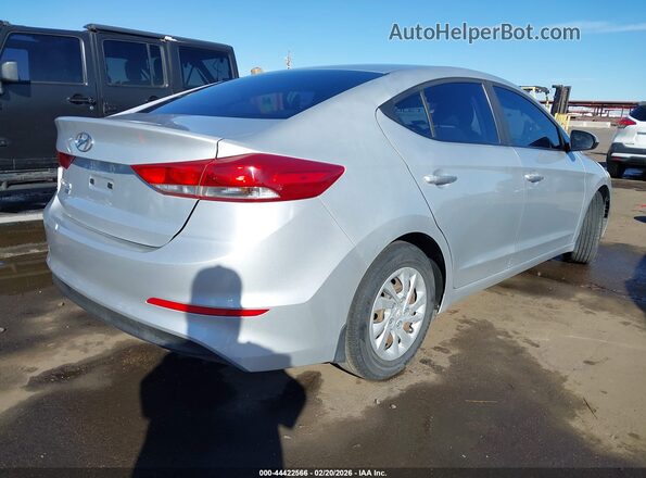 KMHD74LF6JU609331 2018 HYUNDAI ELANTRA Серебряный Задняя правая четверть