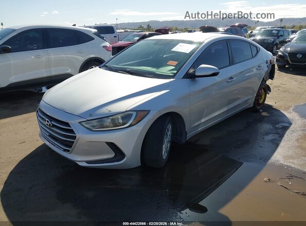 KMHD74LF6JU609331 2018 HYUNDAI ELANTRA Серебряный Передняя левая четверть