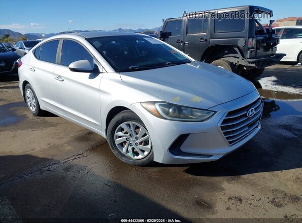 KMHD74LF6JU609331 2018 HYUNDAI ELANTRA Серебряный Передняя правая четверть
