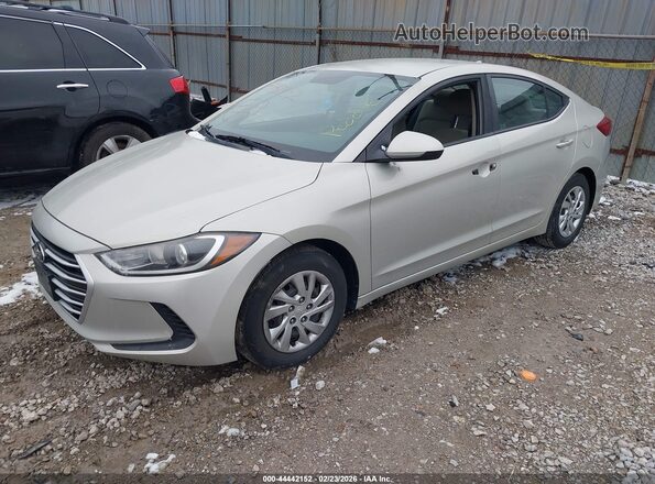 KMHD74LF9HU071475 2017 HYUNDAI ELANTRA Золотой Передняя левая четверть