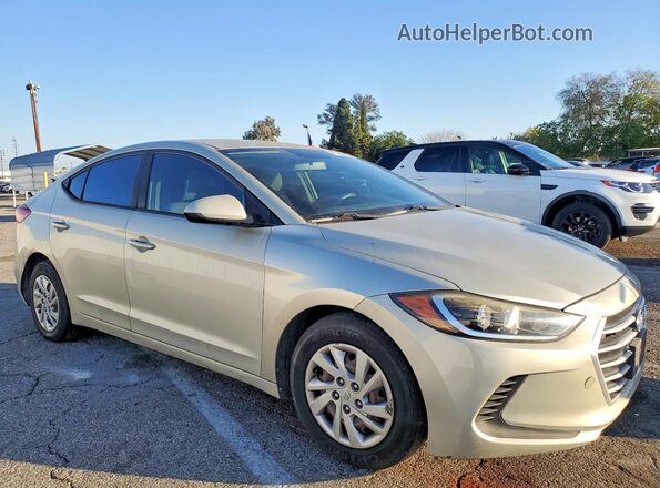 KMHD74LFXHU092531 2017 HYUNDAI ELANTRA Silver Delantero derecho