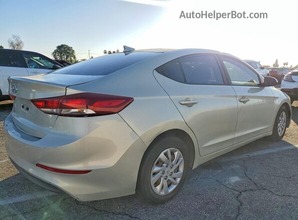 KMHD74LFXHU092531 2017 HYUNDAI ELANTRA Silver Trasero derecho