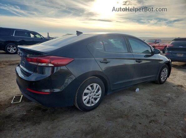KMHD74LFXHU173500 2017 HYUNDAI ELANTRA Черный Задняя правая четверть