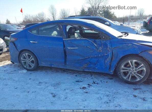 KMHD84LF2HU225599 2017 HYUNDAI ELANTRA Blue Панорамний вид салону 360°