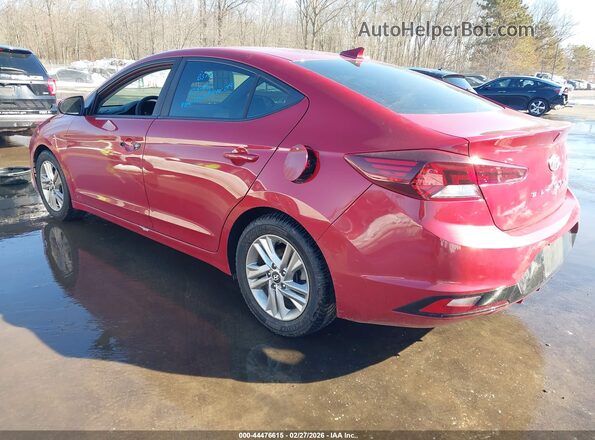 KMHD84LF3KU744846 2019 HYUNDAI ELANTRA Красный Задняя левая четверть
