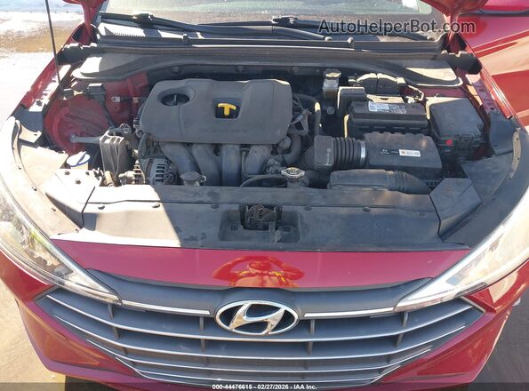 KMHD84LF3KU744846 2019 HYUNDAI ELANTRA Красный Вид сзади