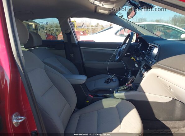KMHD84LF3KU744846 2019 HYUNDAI ELANTRA Красный Вид салона спереди