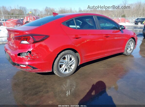 KMHD84LF3KU744846 2019 HYUNDAI ELANTRA Красный Задняя правая четверть