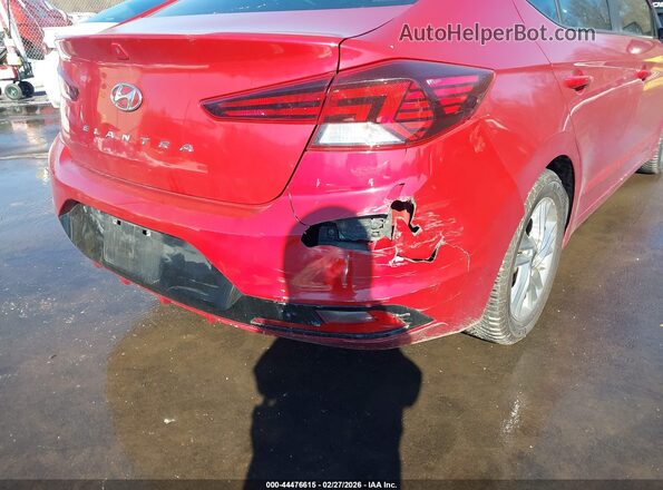 KMHD84LF3KU744846 2019 HYUNDAI ELANTRA Красный Вид спереди