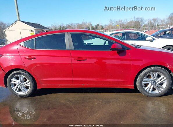 KMHD84LF3KU744846 2019 HYUNDAI ELANTRA Красный Вид задней части салона