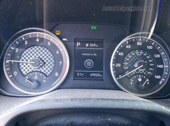 KMHD84LF3KU823708 2019 HYUNDAI ELANTRA Серый Вид щитка приборов