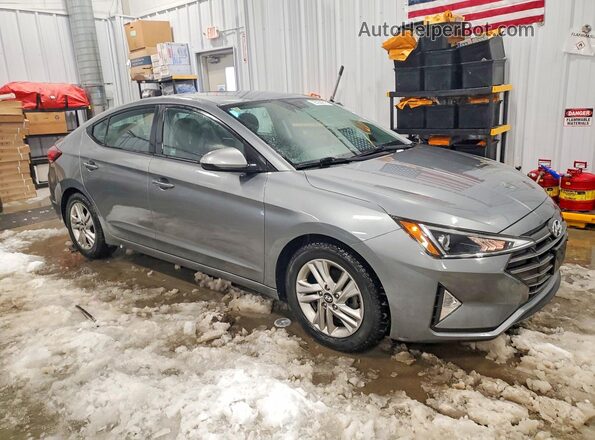 KMHD84LF4KU779511 2019 HYUNDAI ELANTRA Серый Передняя правая четверть