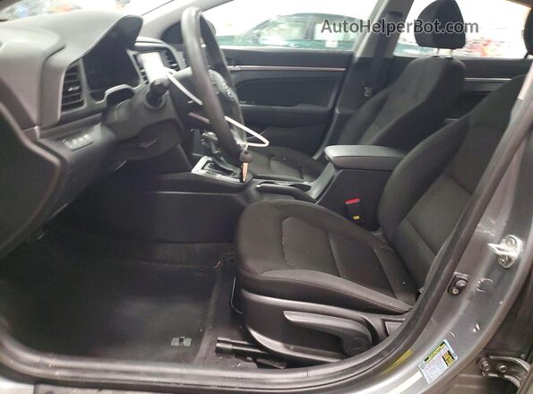 KMHD84LF4KU779511 2019 HYUNDAI ELANTRA Серый Вид салона спереди