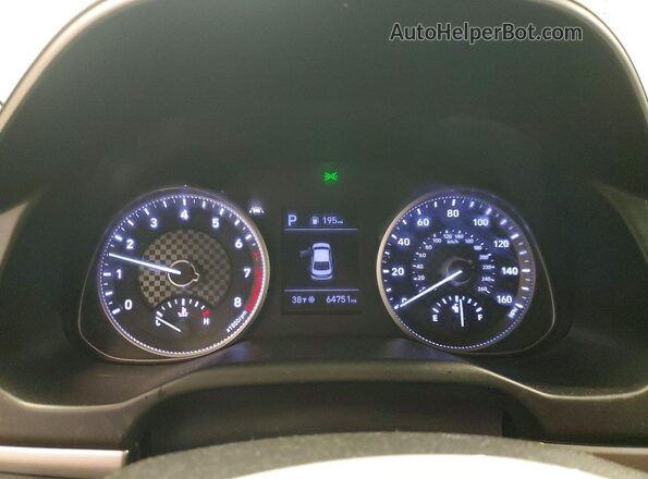 KMHD84LF4KU779511 2019 HYUNDAI ELANTRA Серый Вид щитка приборов