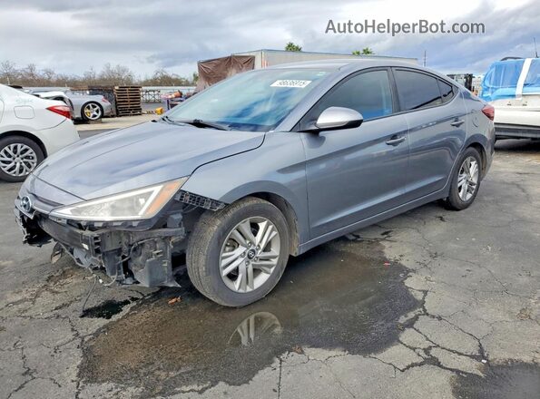 KMHD84LF4KU804861 2019 HYUNDAI ELANTRA Угольный Передняя левая четверть