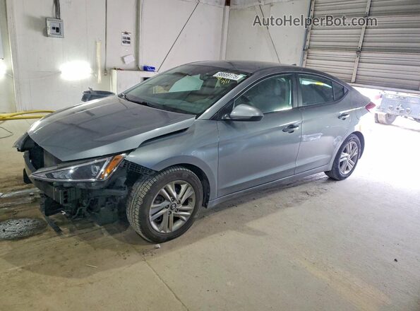 KMHD84LF6KU768770 2019 HYUNDAI ELANTRA Gray წინა მარცხენა ხედი სამი მეოთხედიდან