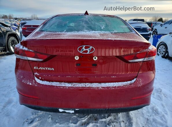 KMHD84LF9JU638514 2018 HYUNDAI ELANTRA Красный Вид сзади