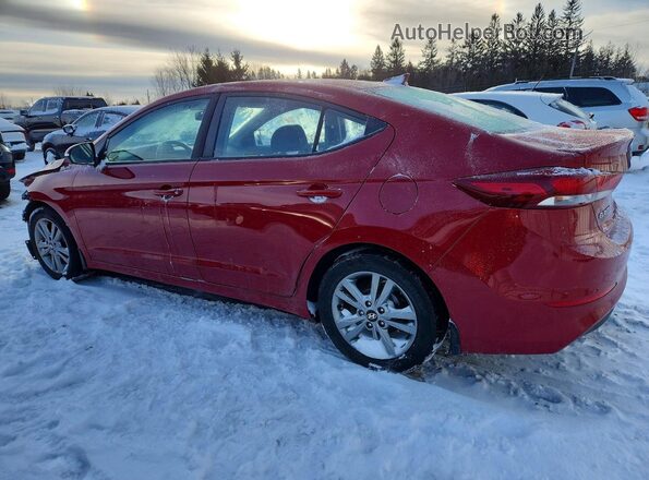 KMHD84LF9JU638514 2018 HYUNDAI ELANTRA Красный Задняя левая четверть