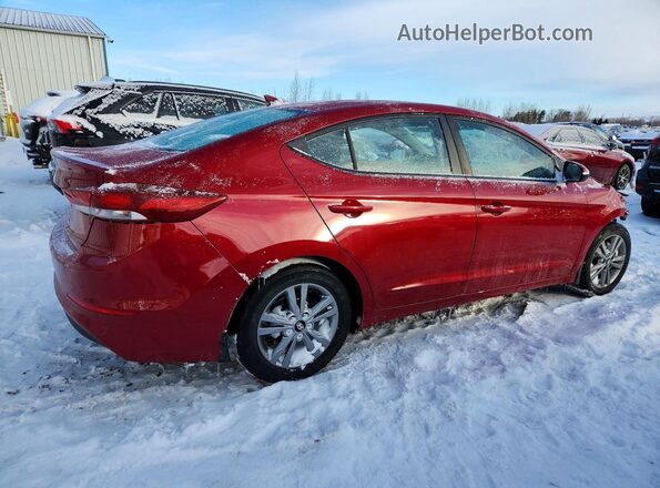 KMHD84LF9JU638514 2018 HYUNDAI ELANTRA Красный Задняя правая четверть