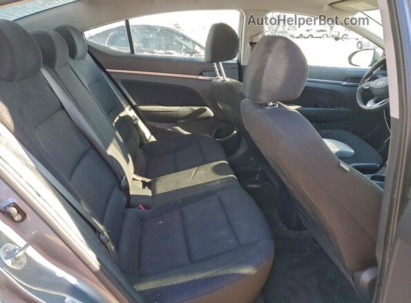 KMHD84LF9KU836446 2019 HYUNDAI ELANTRA Gray Rear seats view
