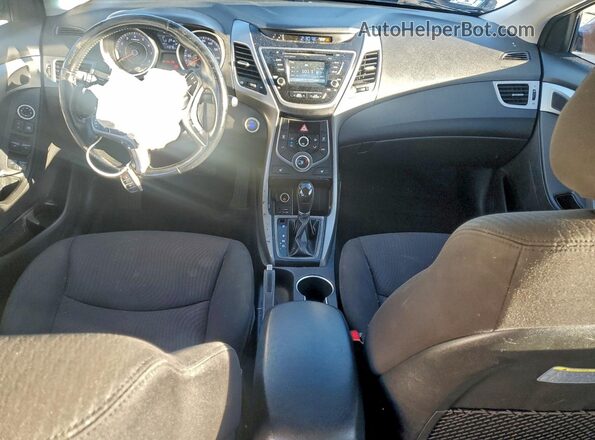 KMHDH4AE7GU644945 2016 HYUNDAI ELANTRA Blue Widok deski rozdzielczej