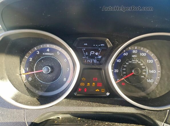 KMHDH4AE7GU644945 2016 HYUNDAI ELANTRA Blue Widok zestawu wskaźników