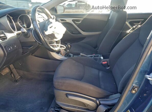KMHDH4AE7GU644945 2016 HYUNDAI ELANTRA Blue Widok wnętrza z przodu