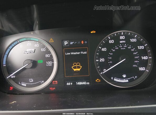 KMHE14L26HA059885 2017 HYUNDAI SONATA PLUG-IN HYBRID Черный Вид задних сидений
