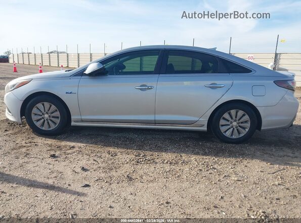 KMHE24L16HA059163 2017 HYUNDAI SONATA HYBRID Серебряный Панорамный вид салона 360°