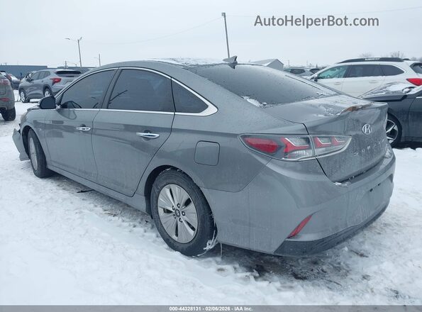 KMHE24L30KA084553 2019 HYUNDAI SONATA HYBRID Серый Задняя левая четверть