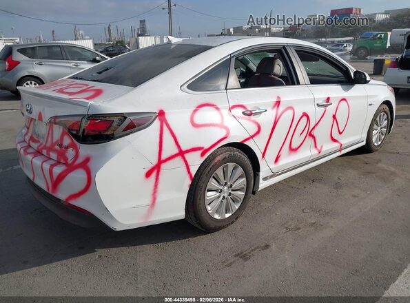 KMHE24L33HA063754 2017 HYUNDAI SONATA HYBRID White Tył prawy