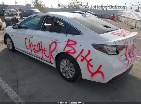 KMHE24L33HA063754 2017 HYUNDAI SONATA HYBRID White Tył lewy