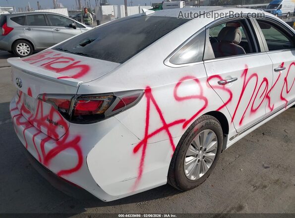 KMHE24L33HA063754 2017 HYUNDAI SONATA HYBRID White Widok z przodu