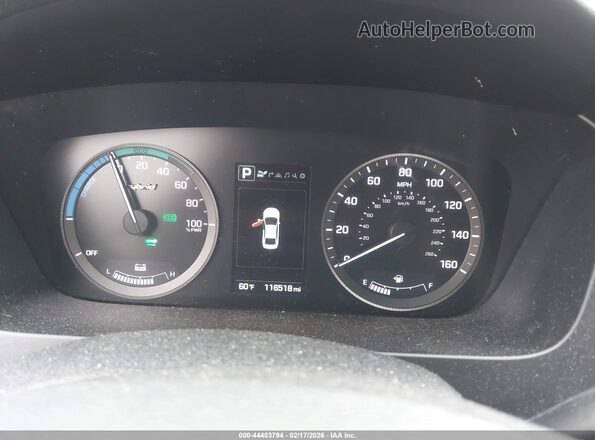 KMHE34L12HA056015 2017 HYUNDAI SONATA HYBRID White Widok tylnych siedzeń