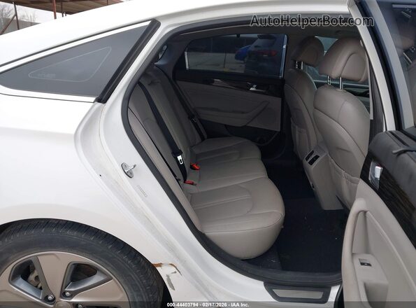 KMHE34L12HA056015 2017 HYUNDAI SONATA HYBRID White Widok naklejki z numerem VIN