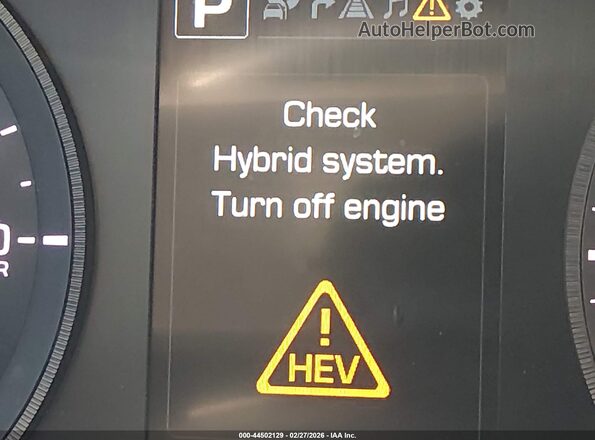 KMHE34L14GA009518 2016 HYUNDAI SONATA HYBRID Белый Вид задней части салона