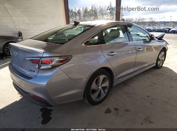 KMHE34L16GA014638 2016 HYUNDAI SONATA HYBRID Серебряный Задняя правая четверть