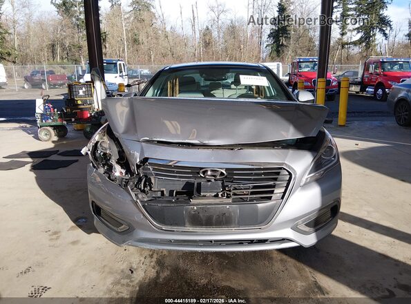 KMHE34L16GA014638 2016 HYUNDAI SONATA HYBRID Серебряный Вид щитка приборов