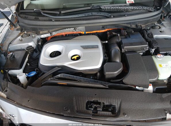 KMHE34L16GA014638 2016 HYUNDAI SONATA HYBRID Серебряный Вид сзади