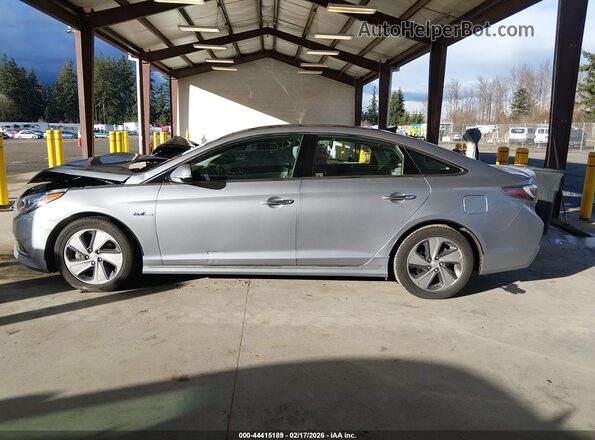 KMHE34L16GA014638 2016 HYUNDAI SONATA HYBRID Серебряный Панорамный вид салона 360°