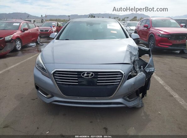 KMHE34L17GA010307 2016 HYUNDAI SONATA HYBRID Серебряный Вид щитка приборов