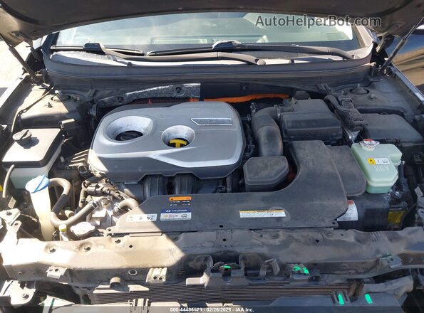 KMHE34L17HA048038 2017 HYUNDAI SONATA HYBRID Черный Вид сзади