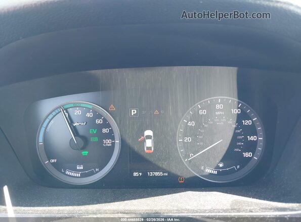 KMHE34L17HA048038 2017 HYUNDAI SONATA HYBRID Черный Вид задних сидений
