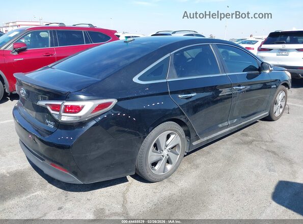 KMHE34L17HA048038 2017 HYUNDAI SONATA HYBRID Черный Задняя правая четверть