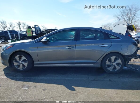 KMHE34L39HA068972 2017 HYUNDAI SONATA HYBRID Серый Панорамный вид салона 360°